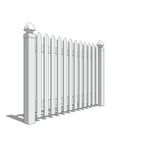 CAD Drawings BIM Models CertainTeed Fence, Rail and Deck Systems Cape Cod Vinyl Fencing